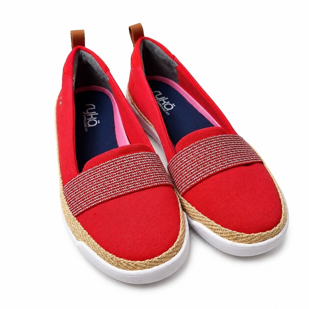 RYKA Opal Canvas Slip-on Sneaker Sz 8W Stretch Gore Strap Sport Lite NEW/No Box